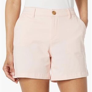 NWT Amazon Essentials Women's Mid-Rise 5 Inch Inseam dusty pink shorts